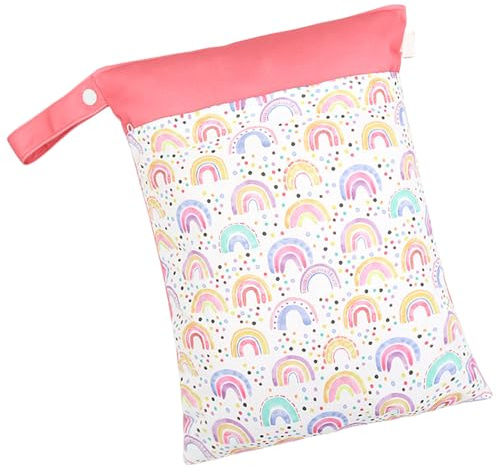 Genérico Wet Dry Bag – para Pañales Impermeable De Doble Capa, 2 Bolsillos | con Cremallera | Húmeda Reutilizable para Bebé, para Trajes De Baño, Toallas, Playa, Piscina, Gimnasio, Yoga, Viajes, Port