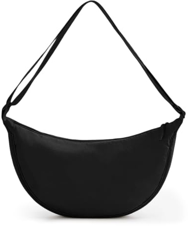 VOESLD Borsa Mezzaluna Donna in Nylon, Borsa a Tracolla | Tracolla regolabile, scomparti multipli, struttura robusta, comoda da trasportare, leggera e confortevole.