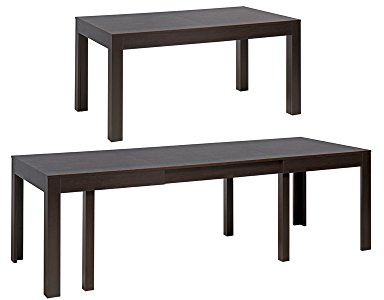 MPS groß praktisch Tisch WENUS 160-300x90x76cm Wenge 4-12 Personen Esstisch mit ausziehbarer Tischplatte auf 300 cm