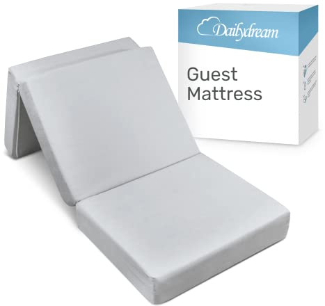 Dailydream Materasso pieghevole per ospiti con schiuma viscoelatica, 75x195x14 cm