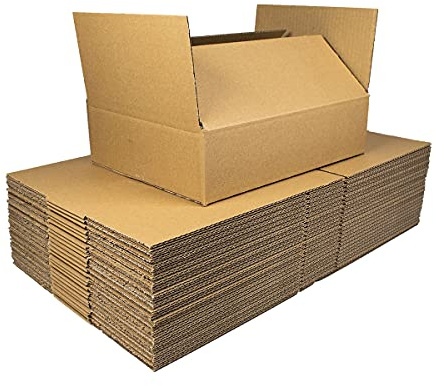 50 x Single Wall 12 x 9 x 3 Inches (30.5 x 22.9 x 7.6 cm) Royal Mail Small Parcel Size Cardboard Mailing Cartons/Postal Boxes, Durable & Perfect for Any Online Business, Bulk Discount Price, Kraft