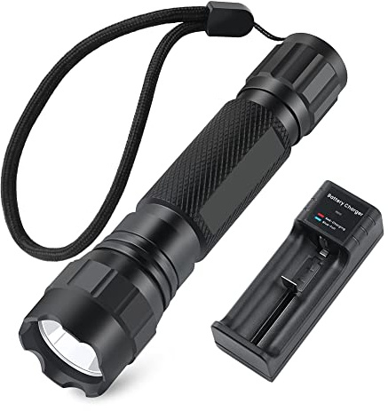 Feyachi LED Flashlights Rechargeable Tactical Flashlight 1200 Lumen FL21-MB Flash Light Waterproof Emergency Camping Home Hiking