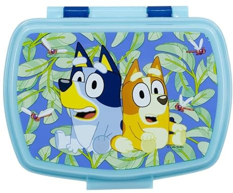 ILS I LOVE SHOPPING Fiambrera porta merienda caja sándwich box para niños (Bluey)