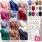 Oval Press-on False Nails, Teenitor 12 Packs Glitter Fake Nails with Glue Nail Adhesive Tabs, Matte Stick on Nails for Women