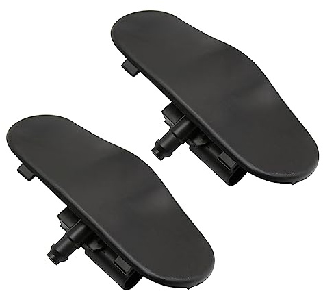 Hoypeyfiy 1 Pair 4GD955987 Car Windscreen Washer Nozzles Spray with Heated, Black Windscreen Washer Heated Spray Nozzle Jet Replacement for Q3 Q5 Q7A3 A4 A5 A6 A7 A8 TT