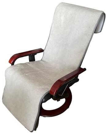 Alpenwolle Sesselschoner Anti-Rutsch 100% Wolle, 50 x 200 cm - grau/Silber