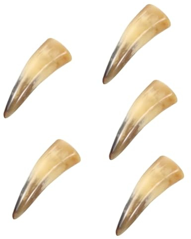 LABRIMP 5 Pièces verre à vin en corne tasses en corne de bœuf mug en de boeuf viking gobelets à vin en décor de pour la décoration tasse à boire à la main cornes