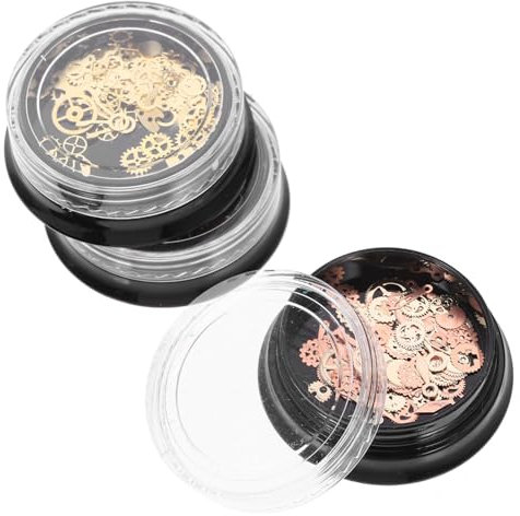 COHEALI 9 Kartons Epoxidgefülltes Zahnrad Ausrüstung Charme Gang Steampunk-Zahnräder Anhängerfüller Steampunk-Uhr aufbwahrungs-box vorratsboxen Stoff-Zahnrad-Charme DIY Anhänger Legierung