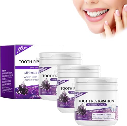 Polvere minerale per il ripristino dei denti Polvere sbiancante per i denti 2025 Nuova polvere minerale per la salute dei denti Polvere per la pulizia dei denti Protegge le gengive e rinfresca l'alito