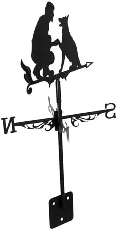 BESPORTBLE Girouette Métal pour Jardin Piquet De Cour avec Indicateur De Direction du Vent pour Extérieur Outil De Mesure Professionnel pour Fermiers Et Jardiniers