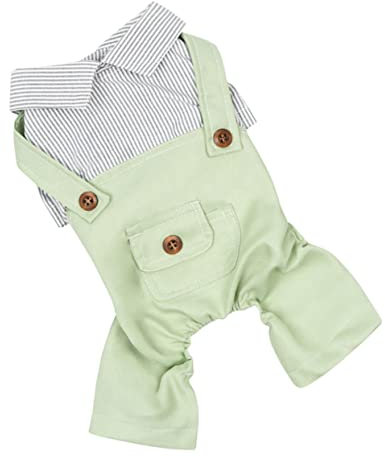 Toyvian Hunde-Overalls Atmungsaktive Kleidung Für Welpen Hochzeit Haustier Klein Hundebekleidung Und Zubehör Hund Kleiden Weste Welpen-Outfits Polyester Green
