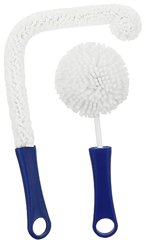 DECOMELODY 2pcs Flexible Bottle Cleaning Brush Wineglass Flute Brush for Decanter Cleaning Household Multi-function Tool