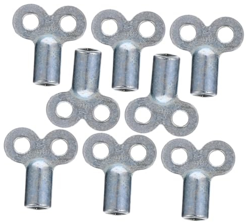 Homoyoyo 8pcs Radiator Bleed Keys Plumbing Air Release Valve Square Socket Radiator Valve Utility Tool for Home and Heating Systems