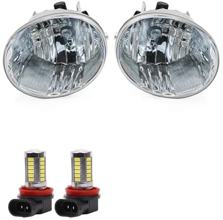 YSA ASF Faro Profondità Gruppo Fari Fendinebbia Per Toyota, Per Rav4, Per Avalon, Per 4 Runner, Paraurti Anteriore, Luce Antinebbia 81211-42050 8122142050(Pair With LED L10)