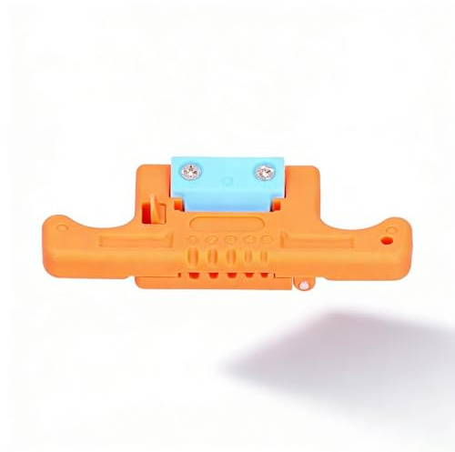 Pelacables RJ45, Herramienta de Pelado Longitudinal para Fibra Óptica 1.9-3.0mm, Color Naranja - Corte Preciso, Material Duradero, Ideal para Técnicos en Redes y Electricistas