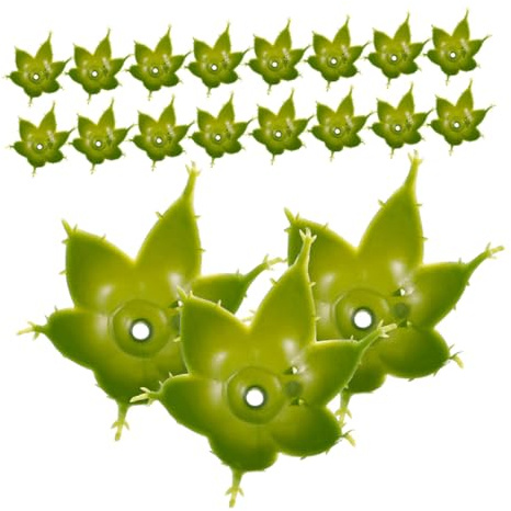 UPKOCH Calices en Plastique pour Bouquet De Roses 60 Pièces pour Compositions De Fleurs DIY Décor Intérieur Support Stable Sépales Artificiels Verts Polyvalents Mariage Jardin