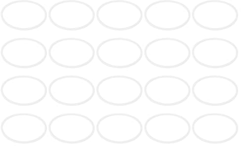 PATIKIL M50 PTFE Flat Washer, 20 Pcs 50mm ID 55mm OD 1.5mm Thick O-Ring Sealing Gasket Spacer for Fasten Screws Flanges Faucet Pipe Valves, White