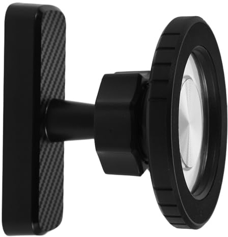 SKISUNO Portable Magnetic Phone Holder for Golf Buggy and Gym with 360 Degree Rotation and Vibration Dampening, Abs Material Double-sided Magnet Mount for Cell Phone and Device Use