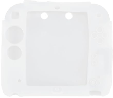 TYTOGE Étui de Protection pour 2DS, Peau en Silicone Souple avec Protections D'écran Supérieure et Inférieure, Couvercle de Contrôleur (Blanche)
