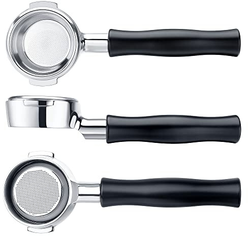 Normcore 58mm Siebträger für E61-Gruppenkopf, kompatibel mit Lelit, Flair 58, Ascaso, Profitec, ECM, Rocket und mehr, mit 2-Tassen Filterkorb und Aluminiumgriff