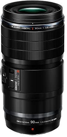 M.Zuiko Digital ED 90mm F3.5 Macro IS PRO tele-macro lens, Micro Four Thirds water-resistant lens, compatible with Olympus, OM SYSTEM and Panasonic MFT cameras, capable of ultra-macro magnification