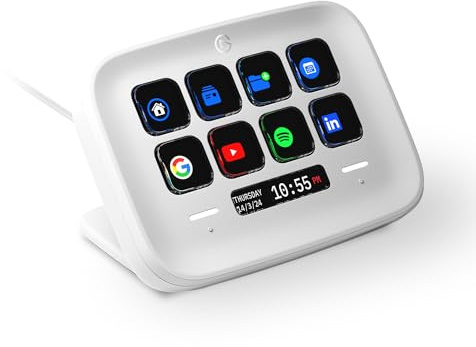 Elgato Stream Deck Neo – 8 teclas personalizables, 2 Touch Points, vuela por tus tareas y procesos - Controla Word, Excel, PowerPoint, Teams, Zoom, Spotify, etc. Configuración sencilla - Para Mac y PC
