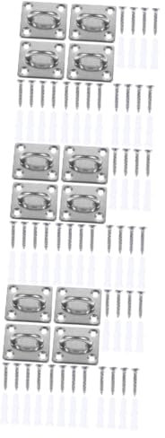 JECOMPRIS 12stücke Edelstahl Deckenhaken Multifunktionale Aufhängemöglichkeiten Für Hängematten Ventilatoren Und Mehr Robuste Halterung Für Innen Und Außenbereiche