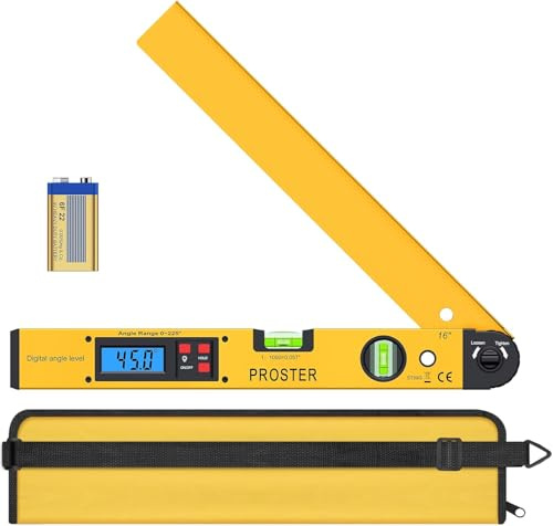 Proster Angle Finder 0-225° Digital Protractor 400mm/16 inch