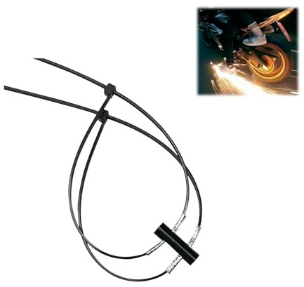GHYJPAJK Lot de 5 patins à roulettes en pierre d'étincelle, frein à pied pour vélo, frein à pied pour vélo, pierre à feu extérieur, semelle de moto, accessoires de friction pour vélo