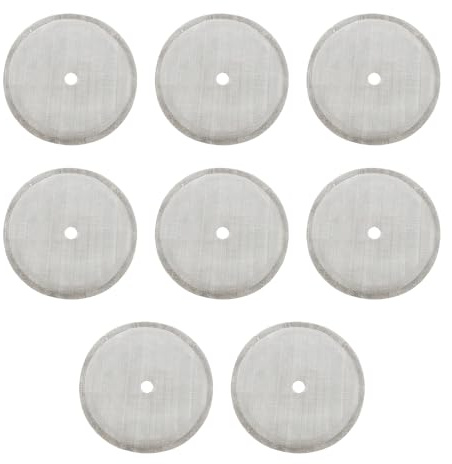 8 Stück French Press Ersatzfiltersieb, Wiederverwendbare Filter für Kaffeepressen Mesh, Edelstahl Ersatzfiltersieb für Kaffeedrücker, French Press Sieb für Kaffeedrücker 1000 ml/34 oz/8 Tassen