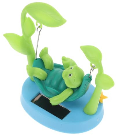 UPKOCH Solarbetriebene Schildkröten Schaukelfigur Auto Ornament Für Armaturenbrett Cartoon Auto Dekoration Mit Wackelndem Kopf Solarbetriebene Autospielzeug Figur Für Innenraum