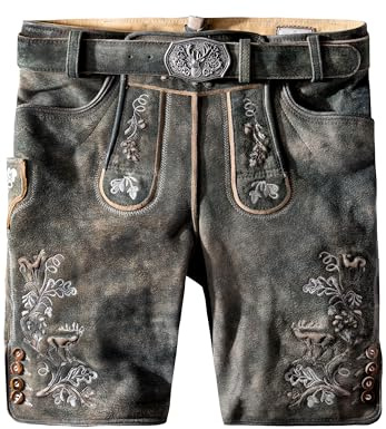 Stockerpoint Trachtenlederhose Bastian läderbyxor Uroid 50 herr, Uroid, 44