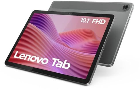 Lenovo Tab – Tablet 10.1 WUXGA (MediaTek Helio G85, 4 GB RAM, 128 GB, 60 Hz, 2 Altavoces, Wi-Fi 5, Bluetooth 5.3, Android 14) Luna Grey – Incluye Case Transparente con Soporte Incorporado