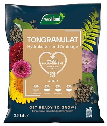 Westland Tongranulat, 25 l – Pflanzgranulat ideal für Hydrokultur, Drainage Substrat ohne chemische Zusätze, für Innen- und Außenbereich