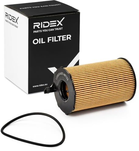 RIDEX 7O0134 Ölfilter Kompatibel mit AUDI A4 Avant 8K5, B8 Filtereinsatz mit Dichtungen
