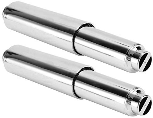 TOPBATHY 2pcs Replacement Toilet Paper Roller Toilet Tissue Holder Replacement Spring Loaded (Silver)