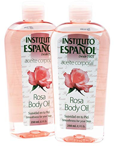 Instituto Espanol Rosa Body Oil, Smoothness for Your Skin, Moisturizing and Regenerating, 2-Pack, 8.5 FL Oz Each
