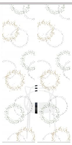 Vision S 80706 AINUR Schiebegardine, halbtransparent, Bambusoptik, 260x60 cm, Farbe:Salbei, Größe:260 x 60 cm, Anzahl:1x