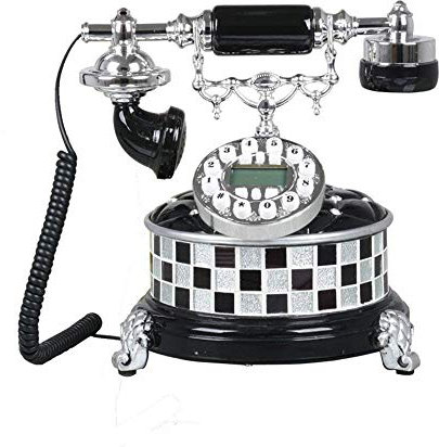 Telefono Telefono retrò Resina Home Office Telefono Fisso Soggiorno Artigianato Mobili Telefono Fisso