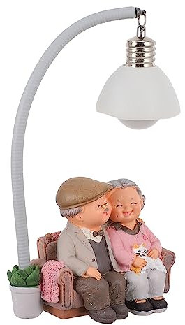DECHOUS 1stück Elderly Couple Figurine Mit Katze Hochzeitsdekoration Aus Resin Einzigartiges Für Valentinstag Jubiläen Für Wohnzimmer Schlafzimmer Hochwertige Verarbeitung Sicher Und