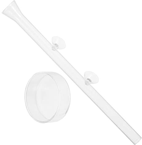 DOITOOL 1satz Transparent Garnelenfütterungsschale Mit Saugnapf Futterrohr Für Aquarien Für Garnelen Und Kleine Fische