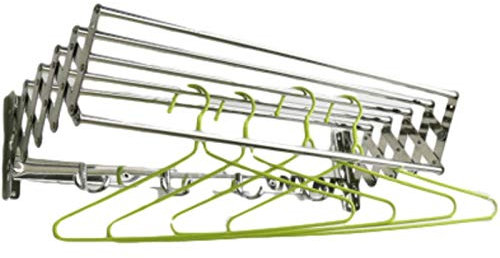 HIARAN Faltbarer Wäscheständer, ausziehbar, Badetuchstange zum Aufhängen von Kleidung, Wandmontage, Wäscheständer, Kleidung (Größe: 100 cm) (100 cm) Glücksstern
