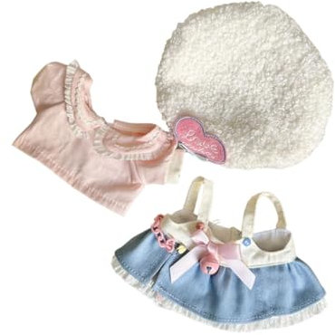 Harilla Enten-Plüschkleidung, Puppenkleidung, Foto-Requisiten, Anziehsachen, modisch, weich, Kostüme für 15 cm große Puppen, Plüschpuppenzubehör, Cartoon