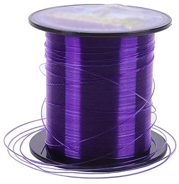 ZXFIYTBH Angelschnur 500M Angelschnur Transparente Angelschnur Lila Nylon Superstarke Nylon-Angelschnur Angelvorfachschnur(3.0)