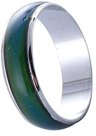 SOIMISS Bague Humeur Changement de Couleur Ronde Simple Cadeau Anniversaire Fête Intérieur