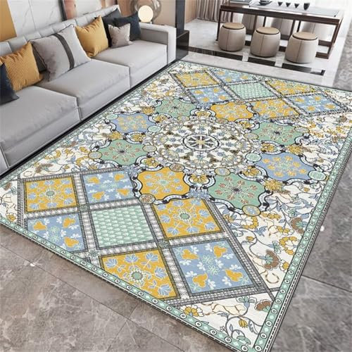 RUGMRZ Küchenteppich Deko Terrasse Rechteckiger Schlafzimmerteppich, Wohnzimmerteppich, Arbeitszimmerdekoration, Schmutzabweisend Antirutsch Für Teppich 160X230Cm 5Ft 3''X7Ft 6.6''