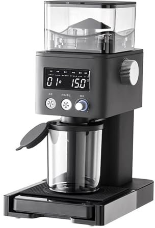 Vituord Moulin À Café Électrique À Meules Coniques pour Expresso, 30 Réglages De Mouture Précis, avec Panneau De Commande LED, Balance À Café Amovible, pour Porte-Filtre Et Récipient De 53/58 Mm