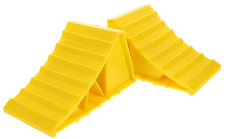 Healifty Cunei per Ruote Plastica Robusta Antiscivolo per Pneumatici Adatti per Auto Rimorchi Camper e Camion