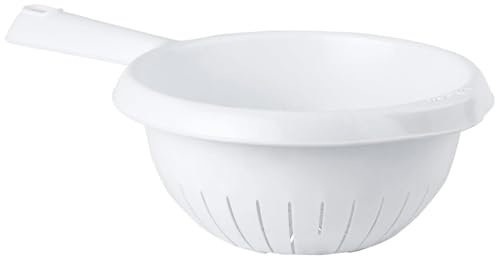 Ice White Multi Purpose Deep Filter Colander Sieve Complete with Handle (1)
