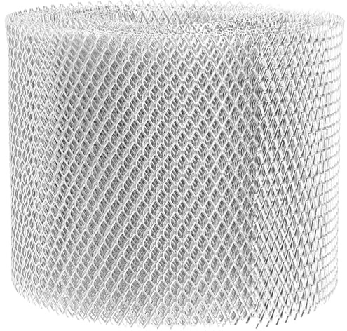 OATIPHO Protector de Canalones de Aluminio 127Mm X 61m Malla Metálica Resistente Rejilla para Bajantes Antiobstrucción Filtro para Lluvia y Hojas Protección Duradera para Drenaje